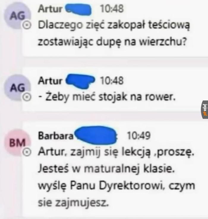 Pani się nie zna na żartach
