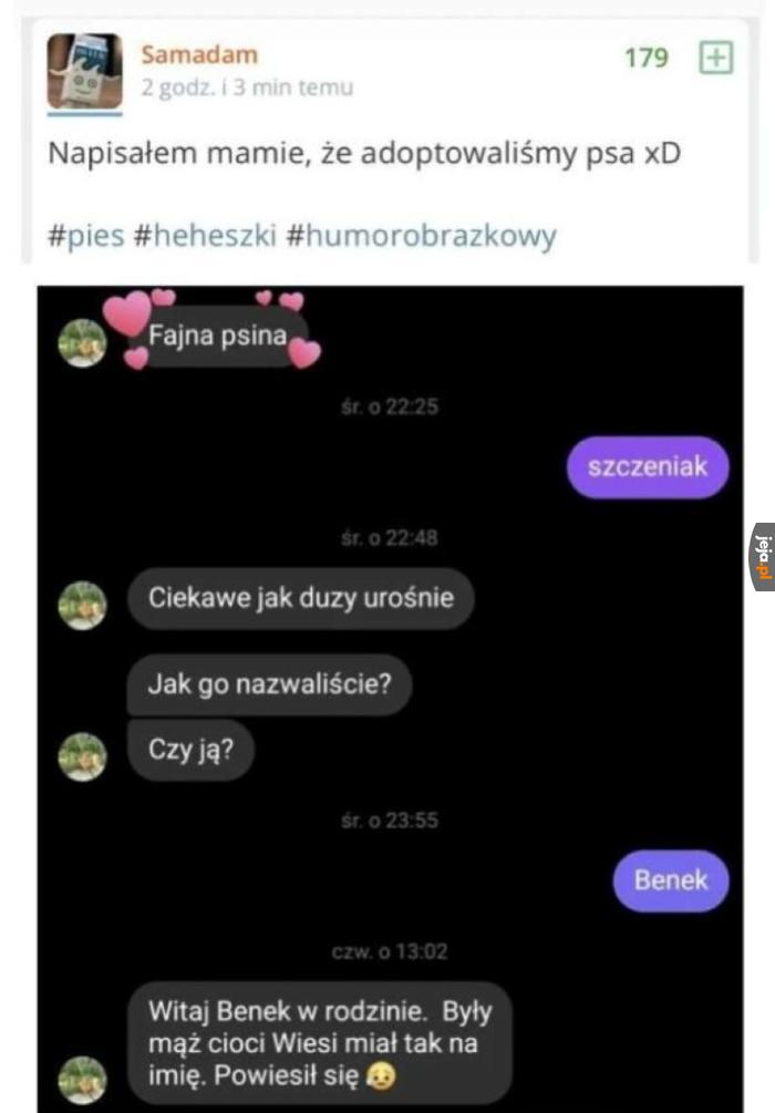 Tak jej się przypomniało