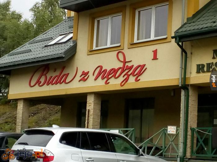 Jedyna restauracja, na którą mnie stać