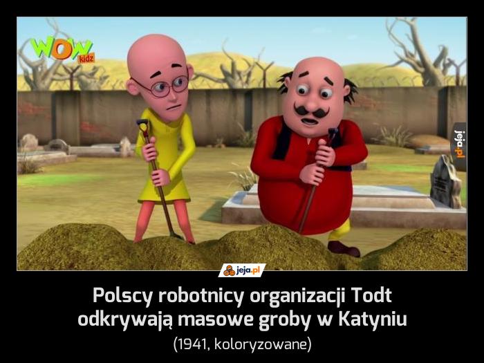 Polscy robotnicy organizacji Todt odkrywają masowe groby w Katyniu