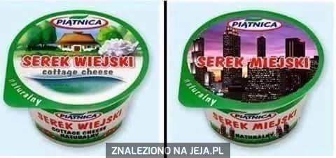 Serek wiejski i serek miejski