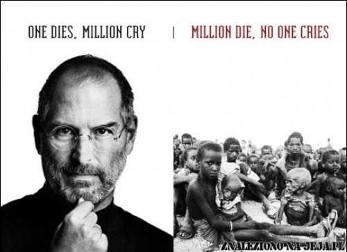 One dies, milion cry...