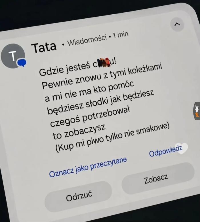 Typowa konwersacja z tatkiem