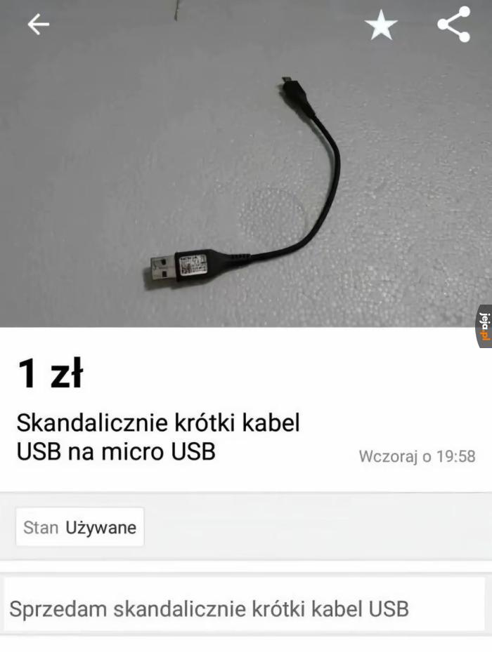 Mam taki i zgadzam się, jest skandalicznie krótki