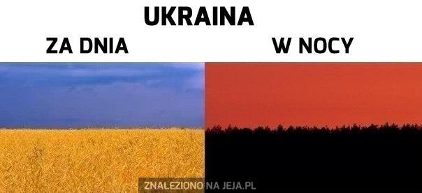 Ukraina za dnia i w nocy