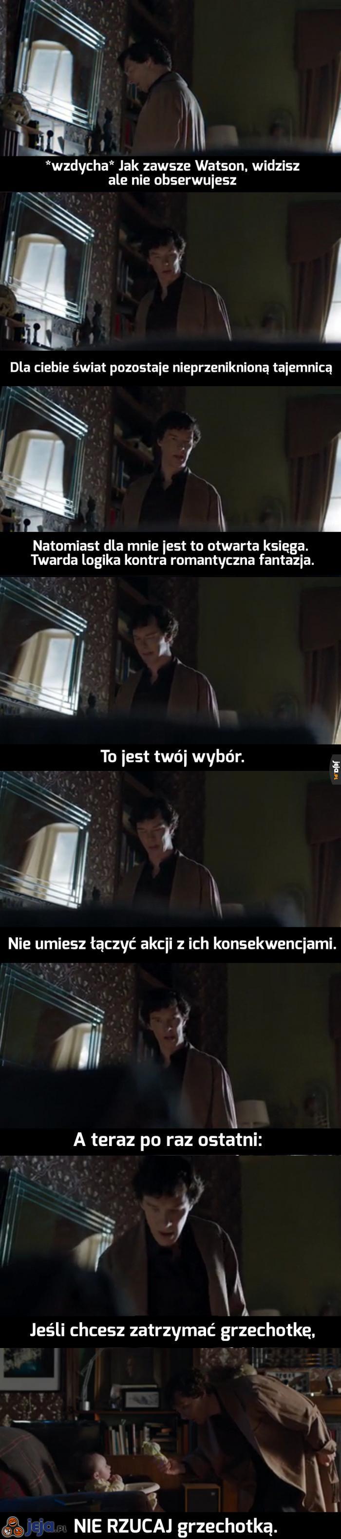 Sherlock i grzechotka