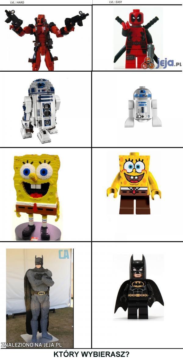 Postaci z Lego w dwóch wersjach