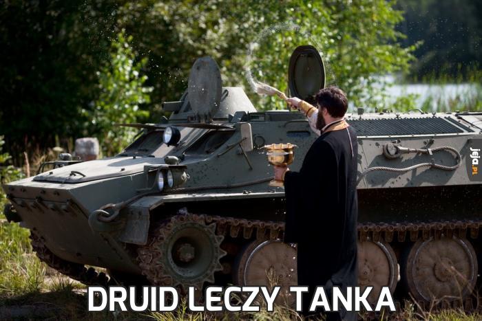 Druid leczy tanka