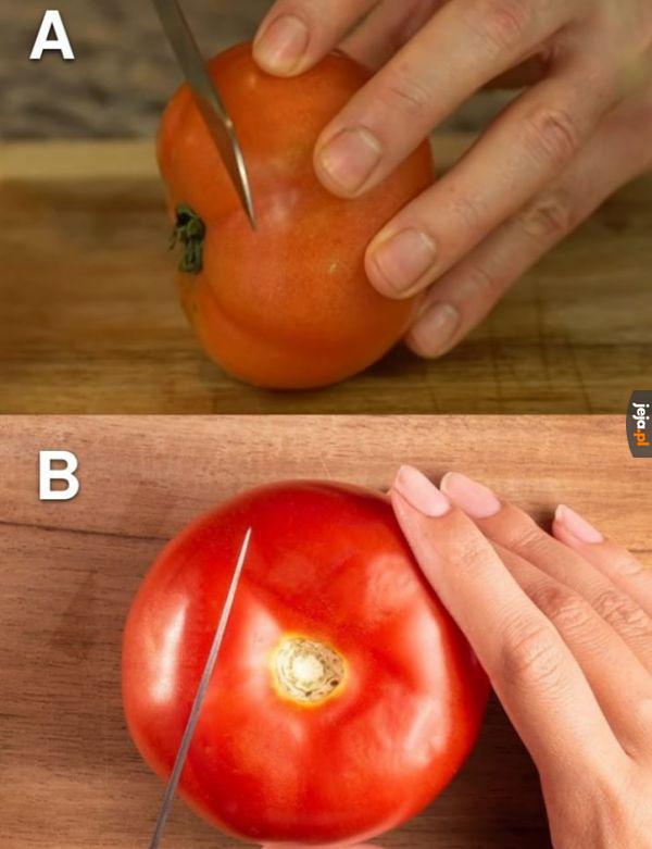 A Ty jak kroisz pomidora?