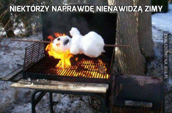 Niektórzy naprawdę nienawidzą zimy