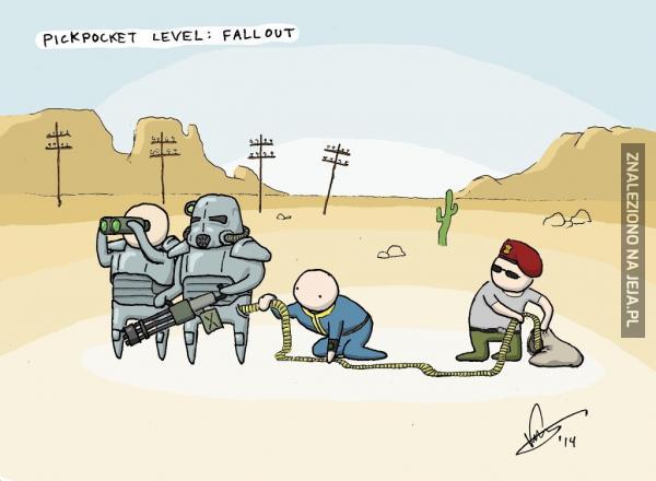 Kieszonkowiec poziom: Fallout