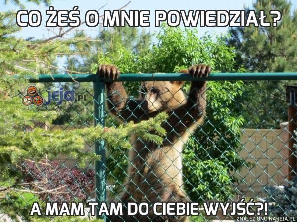 Co żeś o mnie powiedział?