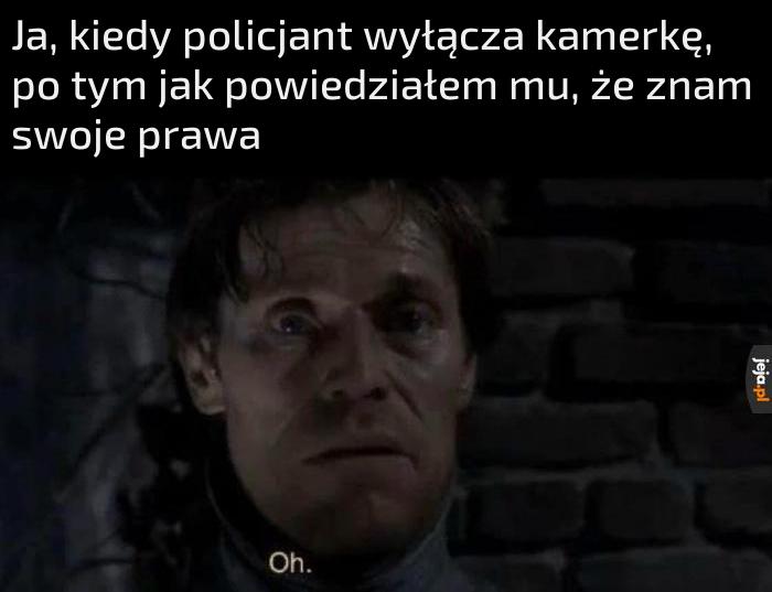 Przełączył się na prawo ulicy