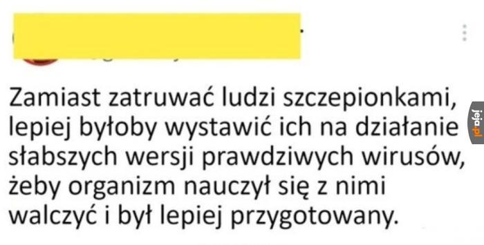 Można by w nich zaszczepić tego słabego wirusa, tylko jak to nazwać...