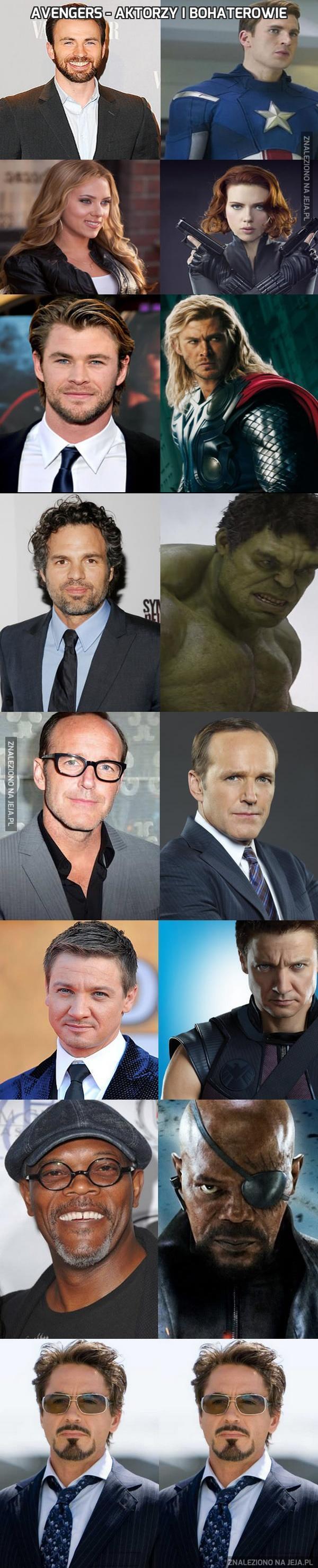 Avengers - Aktorzy i bohaterowie