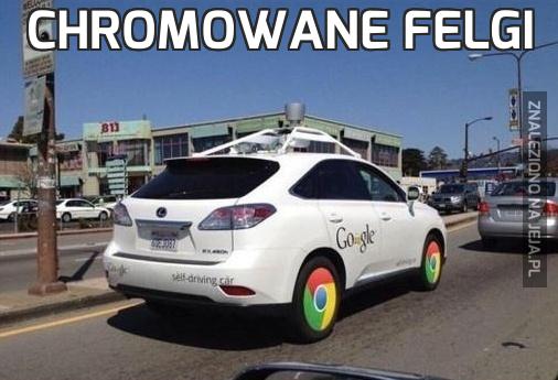 Chromowane felgi