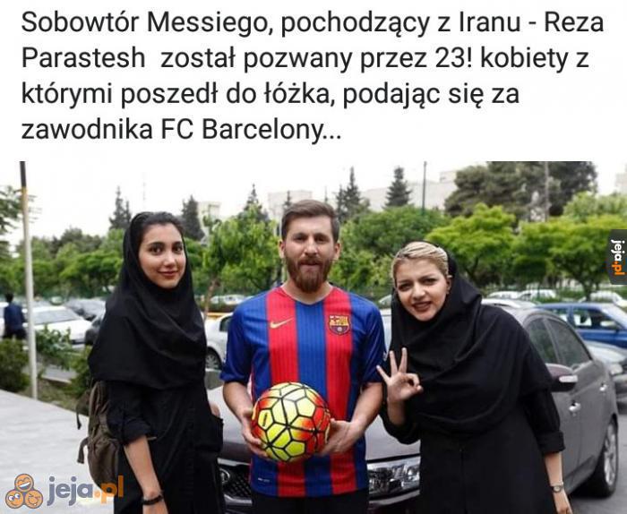 Messi chodzi po Iranie w koszulce Barcelony i do mnie zagadał - seems legit