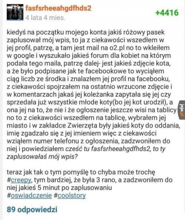 Ciekawe czy codziennie zostawia otwarte drzwi od podwórka