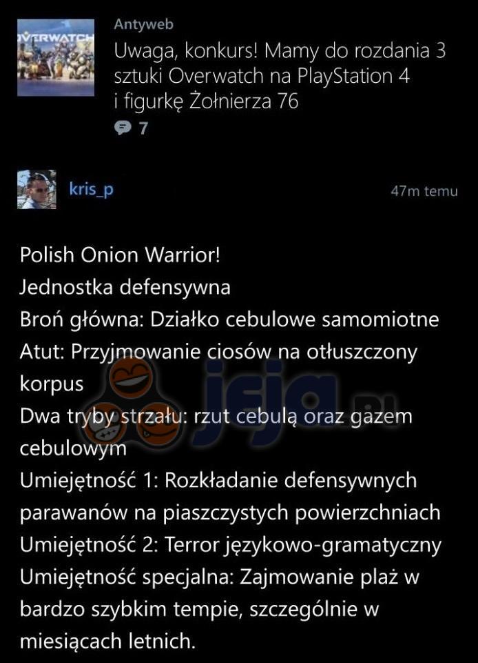 Polish Onion Warrior