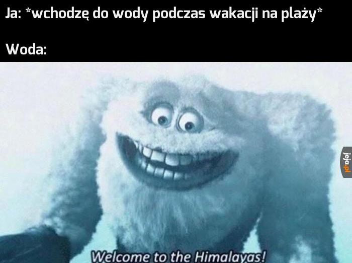 No jaka zimna ta woda!