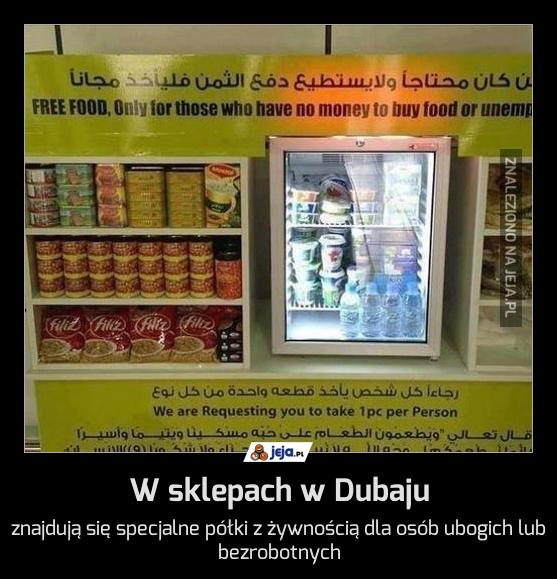 W sklepach w Dubaju