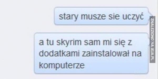 Skyrim vs szkoła