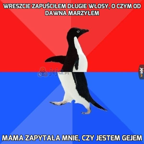 Wreszcie zapuściłem długie włosy, o czym od dawna marzyłem