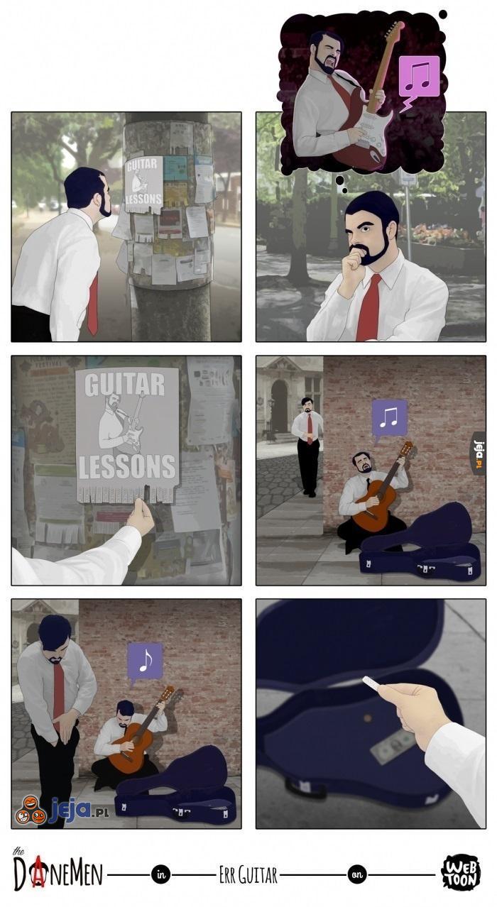 Lekcje gry na gitarze
