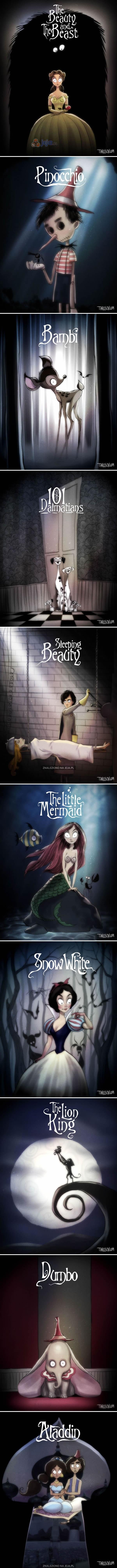Gdyby Tim Burton nakręcił filmy Disneya