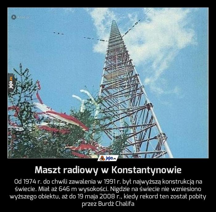 Maszt radiowy w Konstantynowie