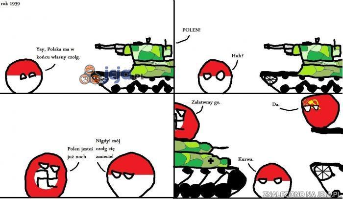 PolandBall i i jego czołg