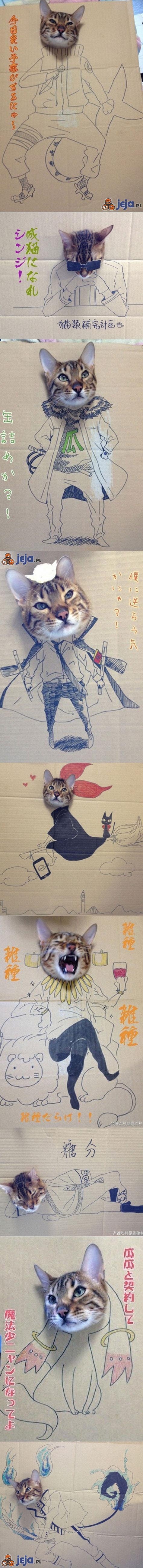Sztuka z kotem w pudełku