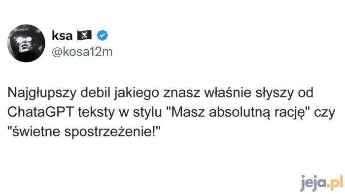 Natchniony pewnością siebie