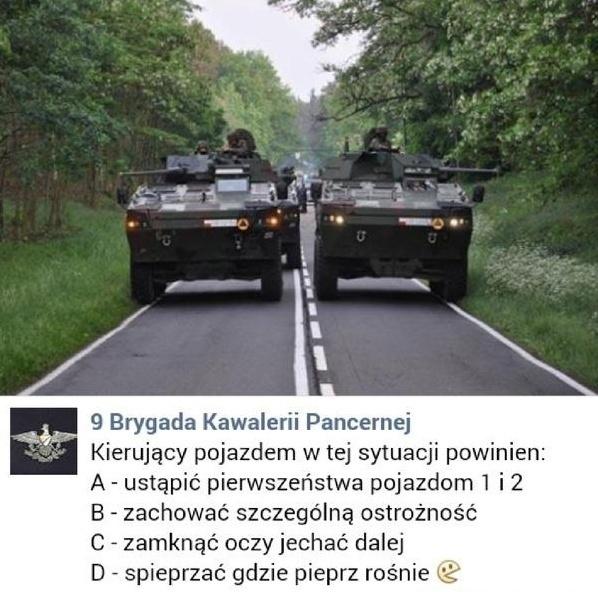 Standardowa sytuacja na polskich drogach