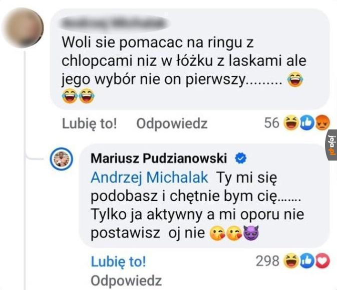 Pudzian chce cię tylko przytulić!