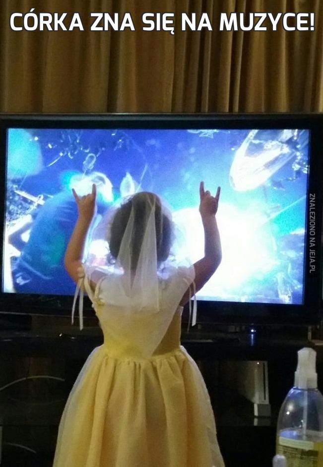 Córka zna się na muzyce!