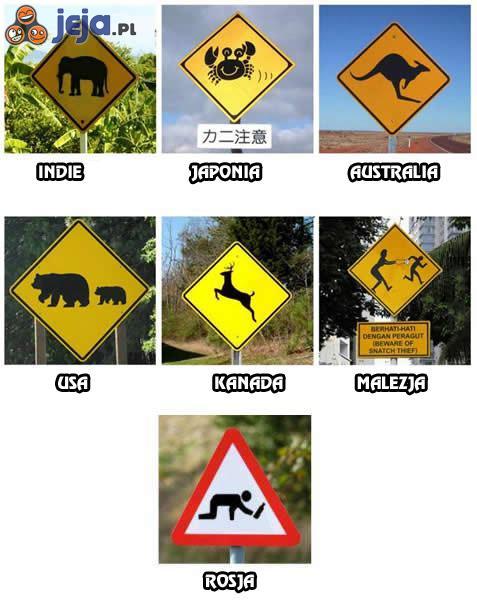 Specyficzne znaki drogowe