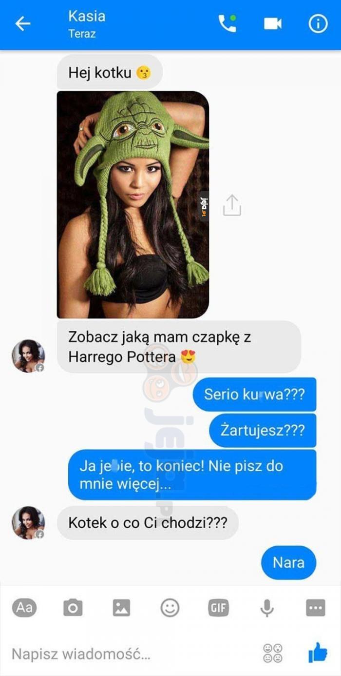 Czapka z Harrego Pottera