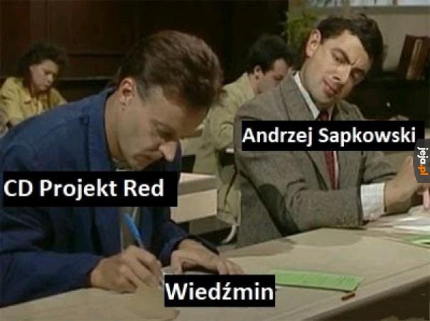 A potem gadał coś o jakiś licencjach