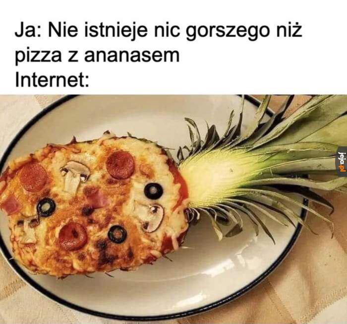 Pizza w ananasie