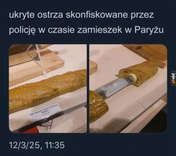 Na mnie?? Z BAGIETKĄ?!
