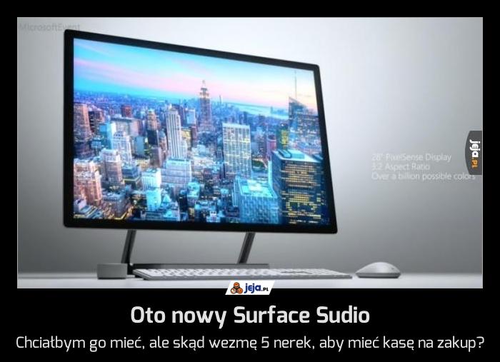 Oto nowy Surface Sudio