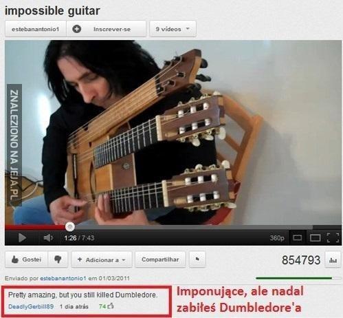 Snape z gitarą