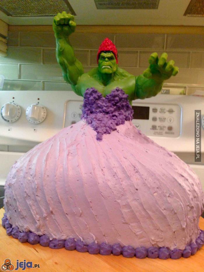 4 latka chciała tort Hulka księżniczkę...