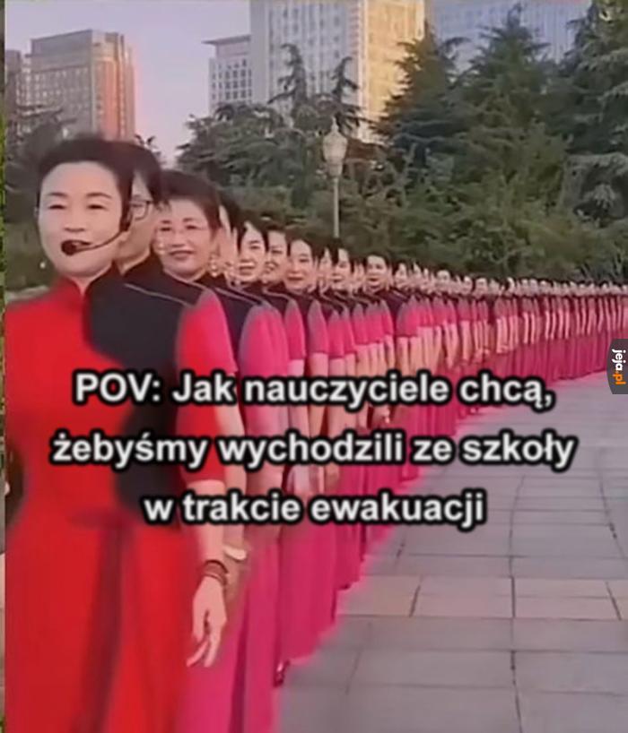 Kilku uczniów na końcu płonie, ale organizacja bez zarzutu