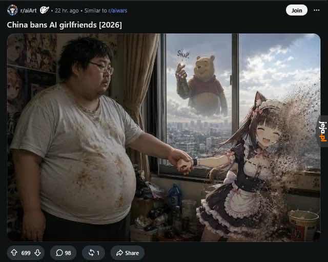 Bruh nawet AI jedzie po Chinach