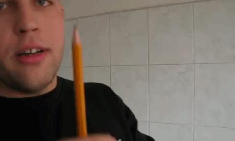 Ostrzenie ołówka - level pro