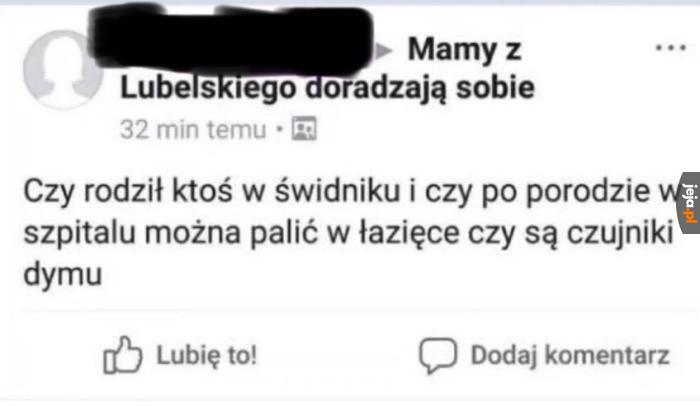 Ważne, już widać główkę