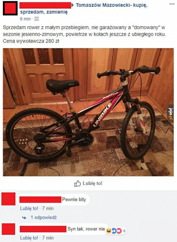 Sprzedał rower