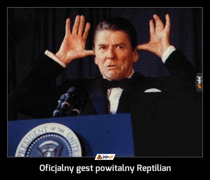 Oficjalny gest powitalny Reptilian